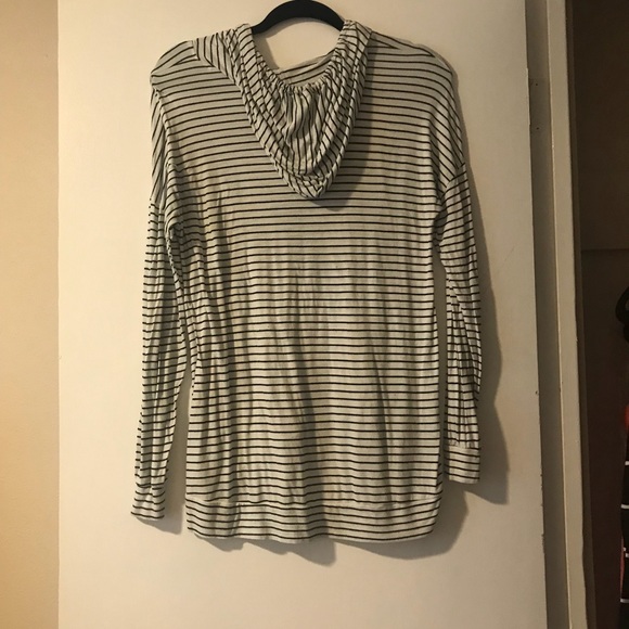 Mossimo Striped Stretchy Hoodie - Picture 2 of 2